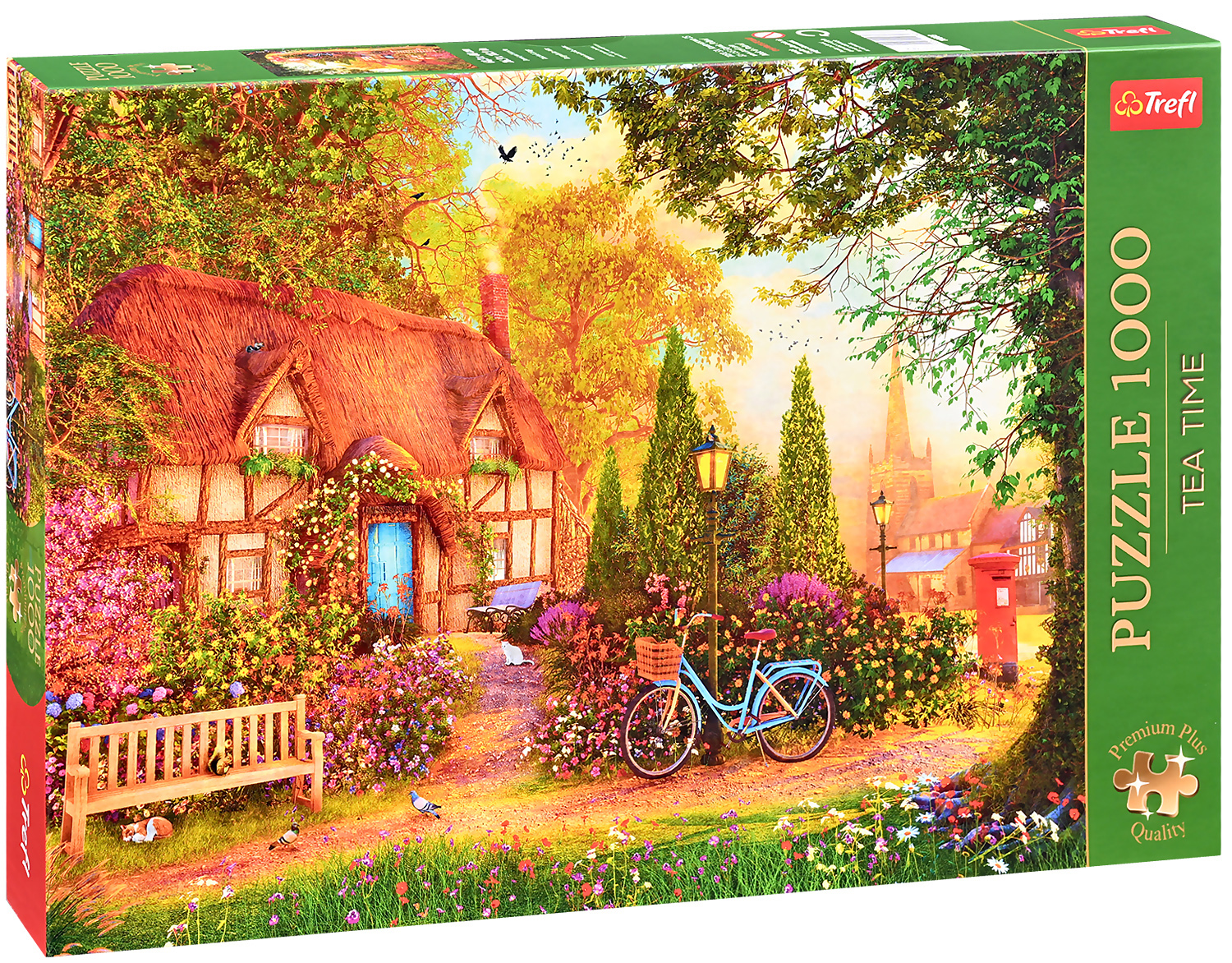 Пъзел Trefl от 1000 части - Вила със сламен покрив