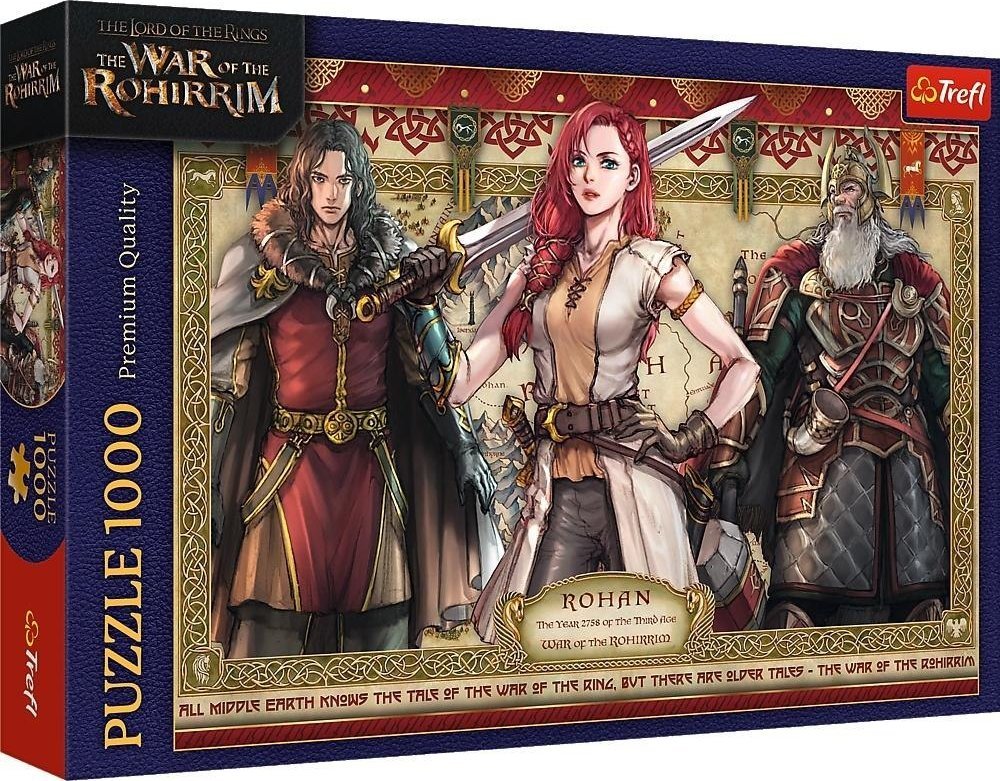 Пъзел Trefl от 1000 части - Властелинът на пръстените: Войната на Рохиримите