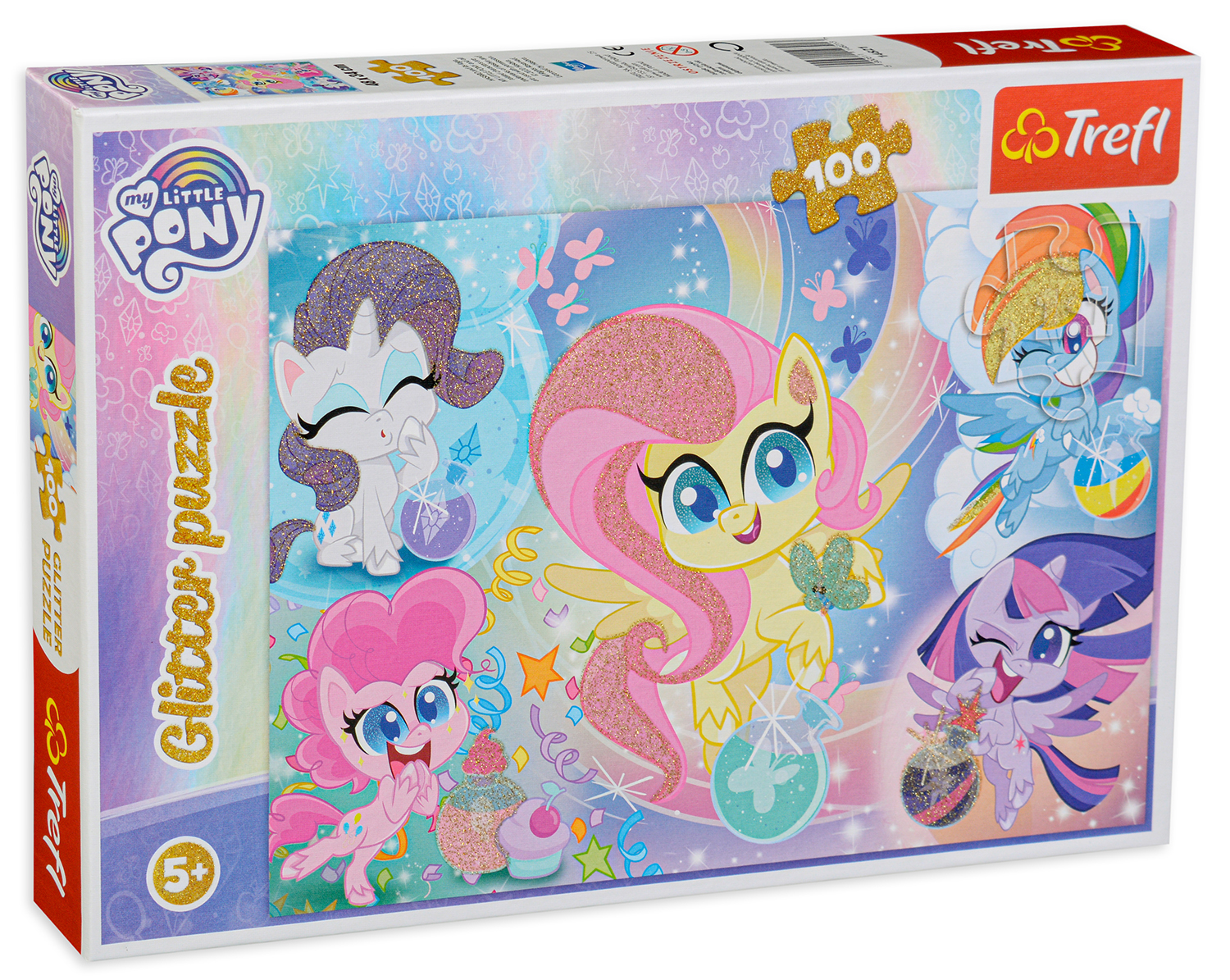Пъзел Trefl от 100 части - Блестящи понита