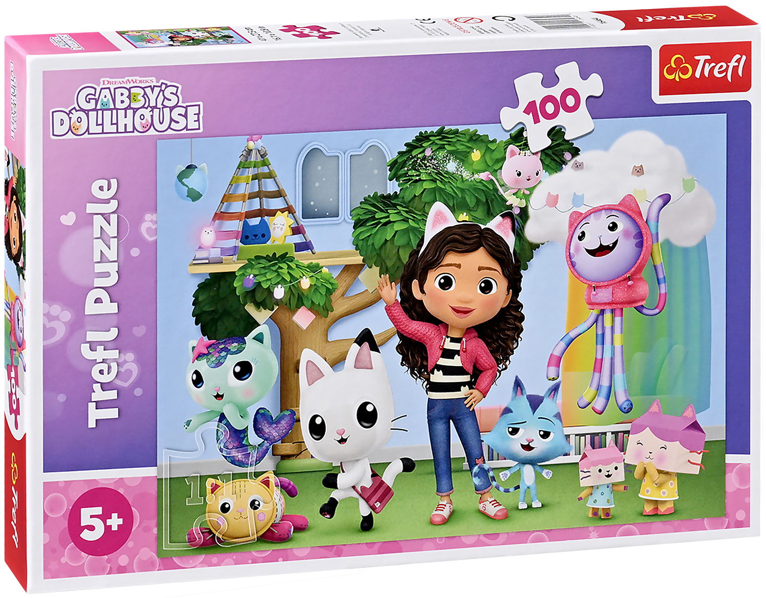 Пъзел Trefl от 100 части - Къщичката за кукли на Габи