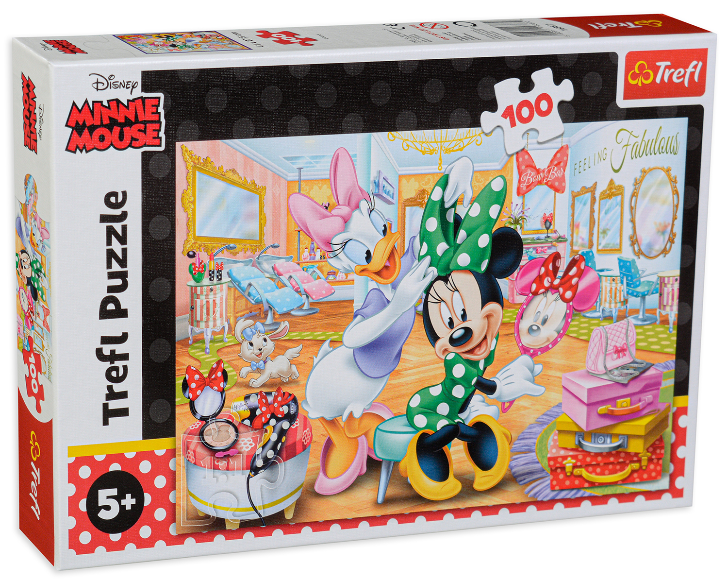 Пъзел Trefl от 100 части - Мини Маус в салонът за красота