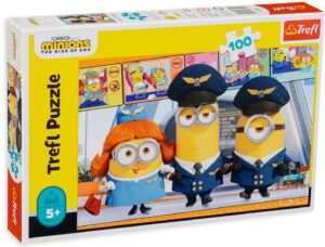 Пъзел Trefl от 100 части - Миньони на летището