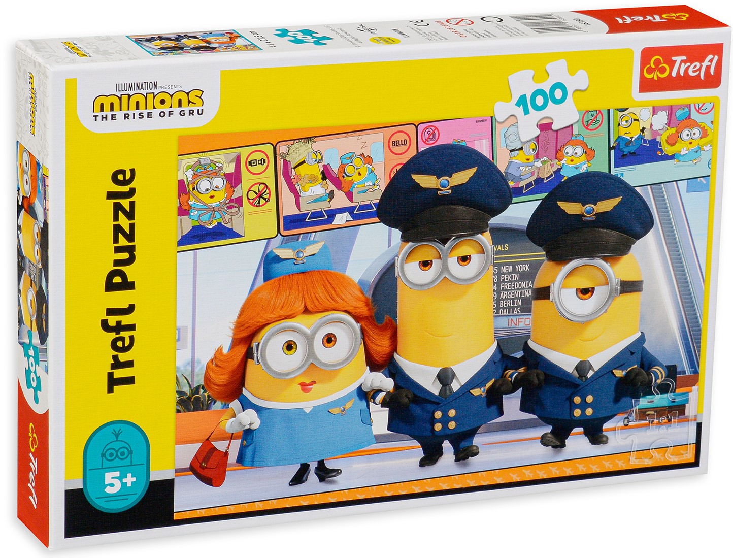 Пъзел Trefl от 100 части - Миньони на летището
