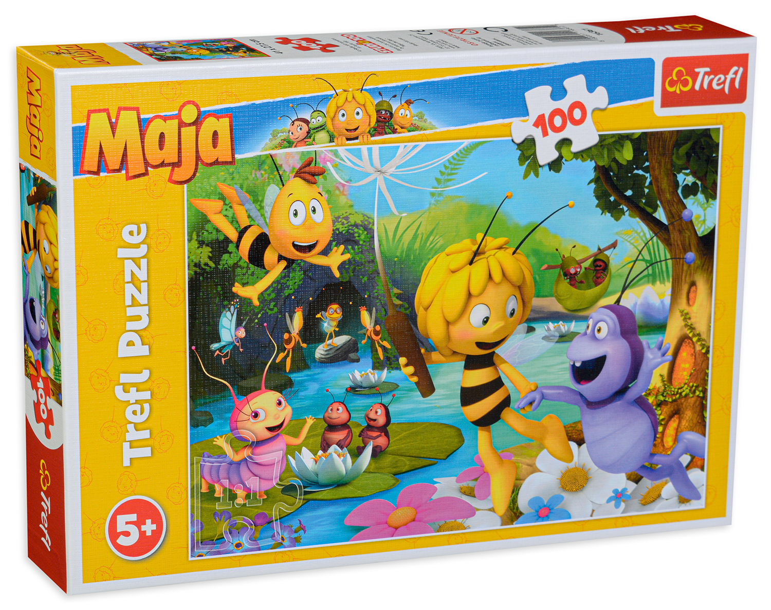 Пъзел Trefl от 100 части - Пчеличката Мая и приятели