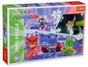 Пъзел Trefl от 100 части - PJ Masks в действие
