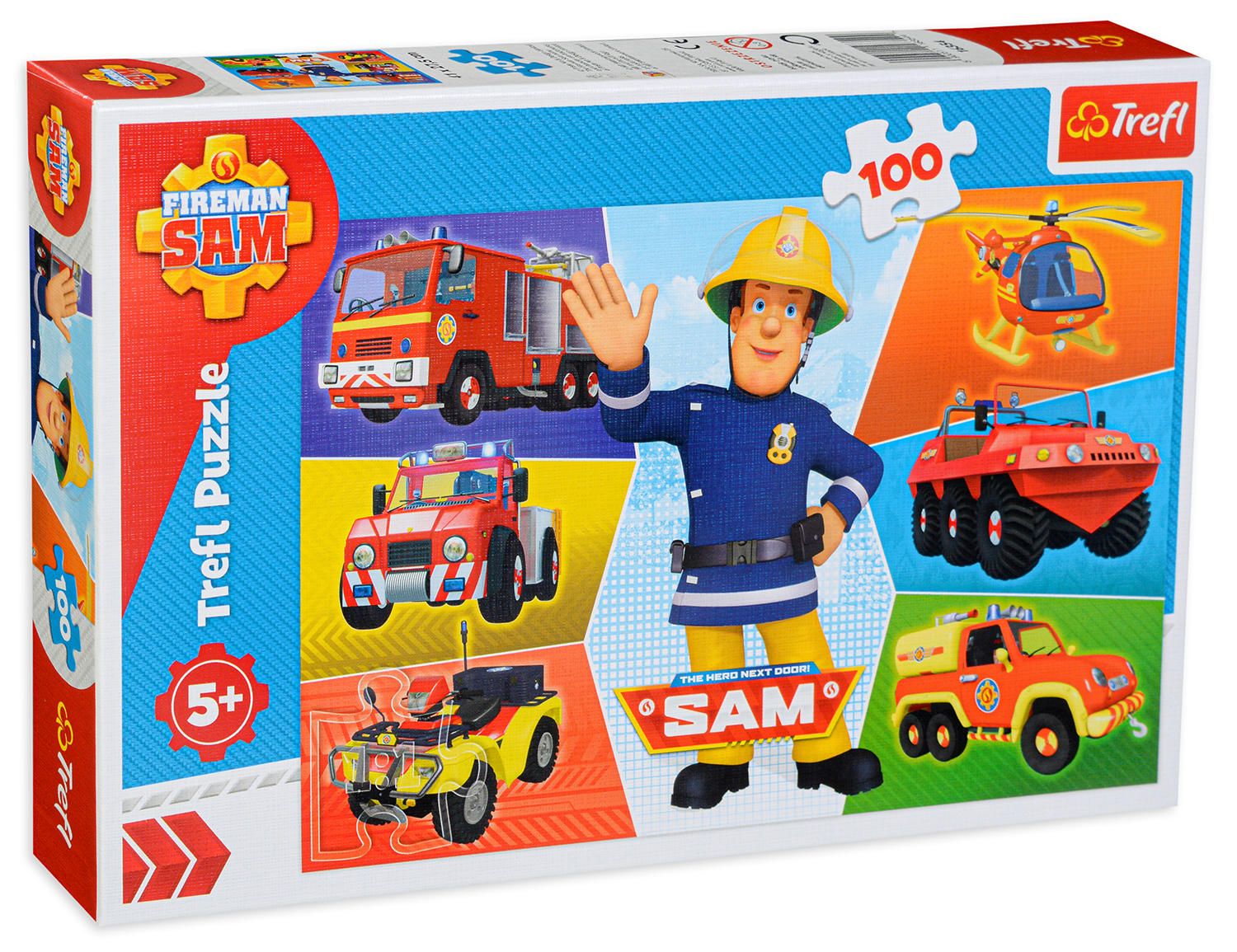 Пъзел Trefl от 100 части - Пожарникарят Сам