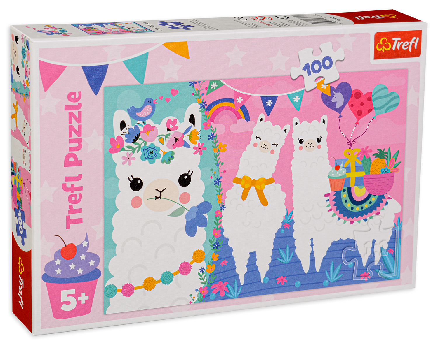 Пъзел Trefl от 100 части -  Щастливи лами