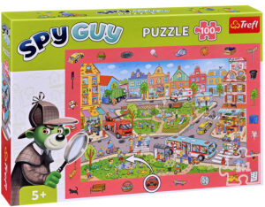 Пъзел Trefl от 100 части - Spy Guy, градът