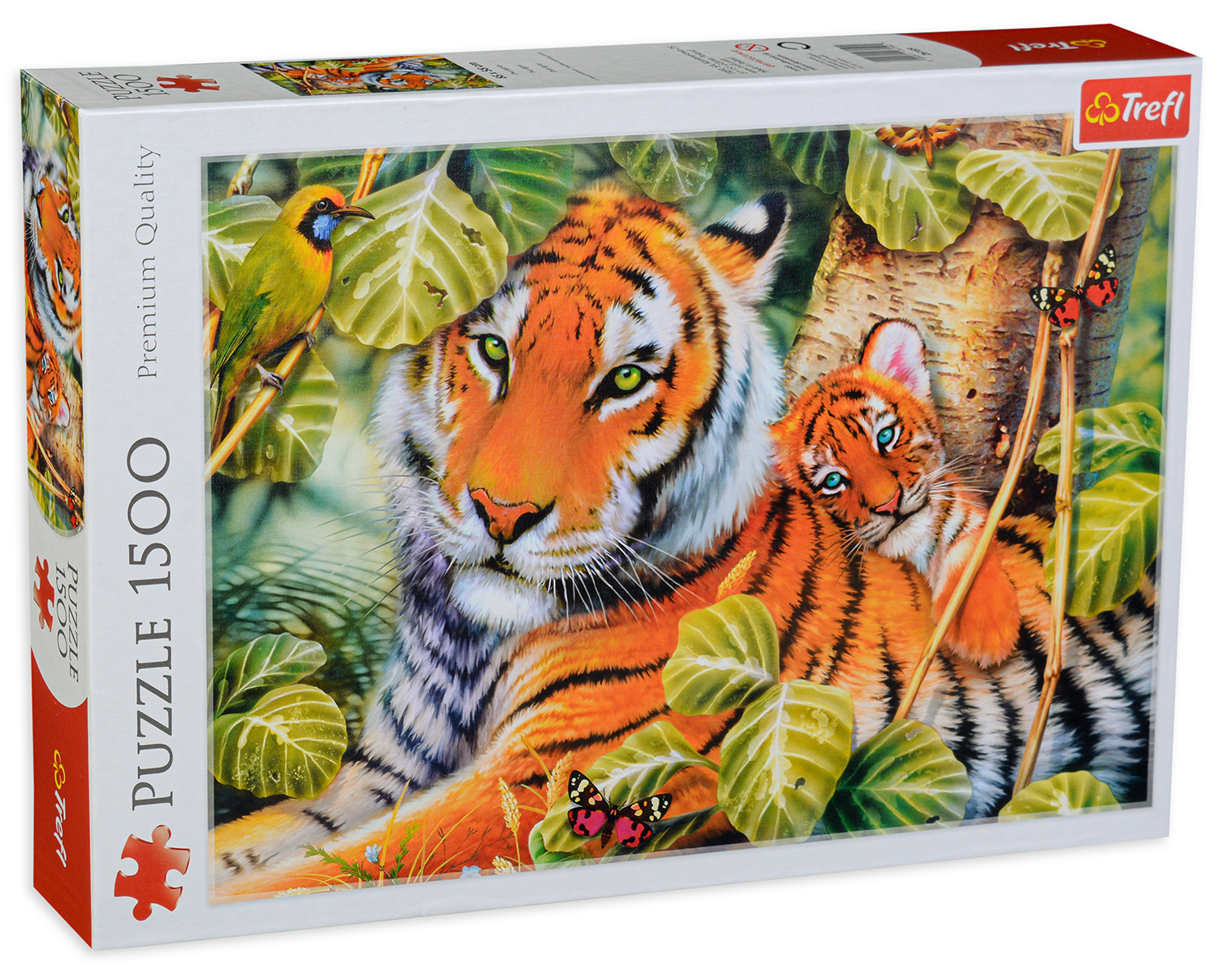 Пъзел Trefl от 1500 части - Два тигъра, Хауърд Робинсън