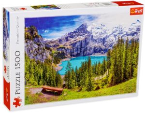 Пъзел Trefl от 1500 части - Езеро в Алпите