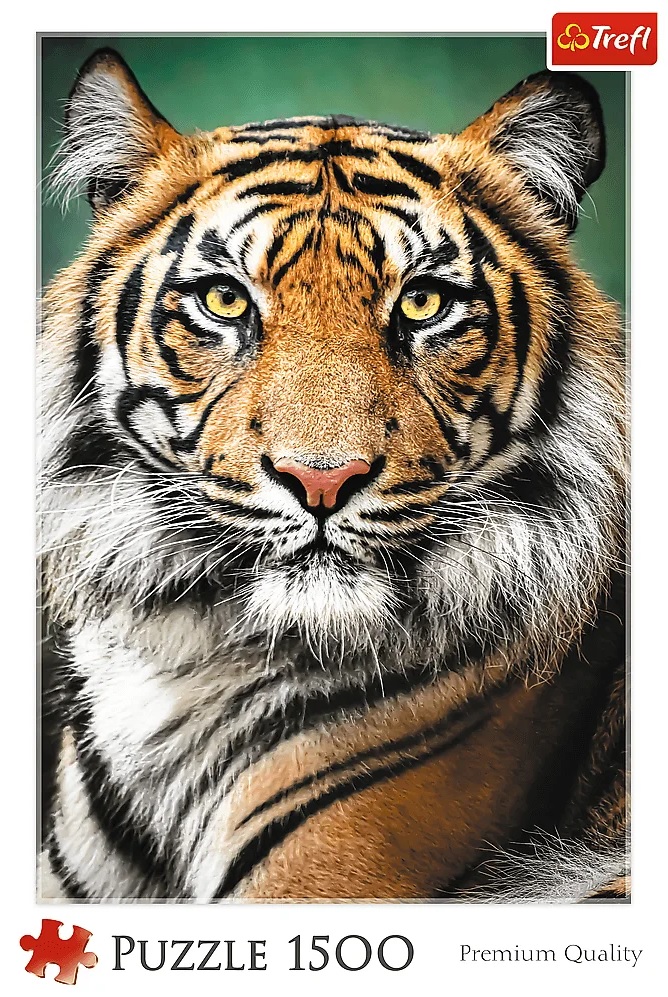 Пъзел Trefl от 1500 части - Портрет на тигър
