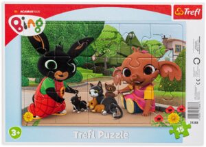Пъзел Trefl от 15 части - Игра с котетата
