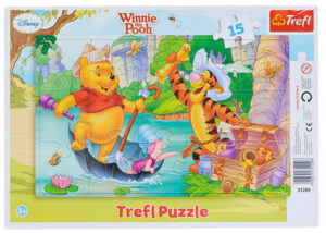 Пъзел Trefl от 15 части - Мечо Пух За съкровище