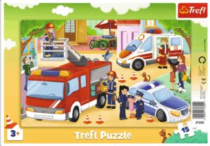 Пъзел Trefl от 15 части - Специализирани превозни средства