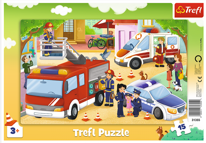 Пъзел Trefl от 15 части - Специализирани превозни средства