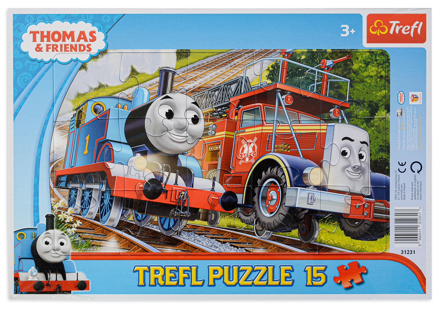 Пъзел Trefl от 15 части - Томас и Флин