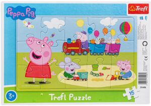 Пъзел Trefl от 15 части - Влакчето на Пепа