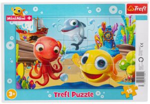 Пъзел Trefl от 15 части - Забавни рибки