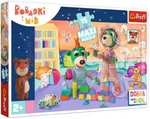 Пъзел Trefl от 15 макси части - Време за сън с Трефлик