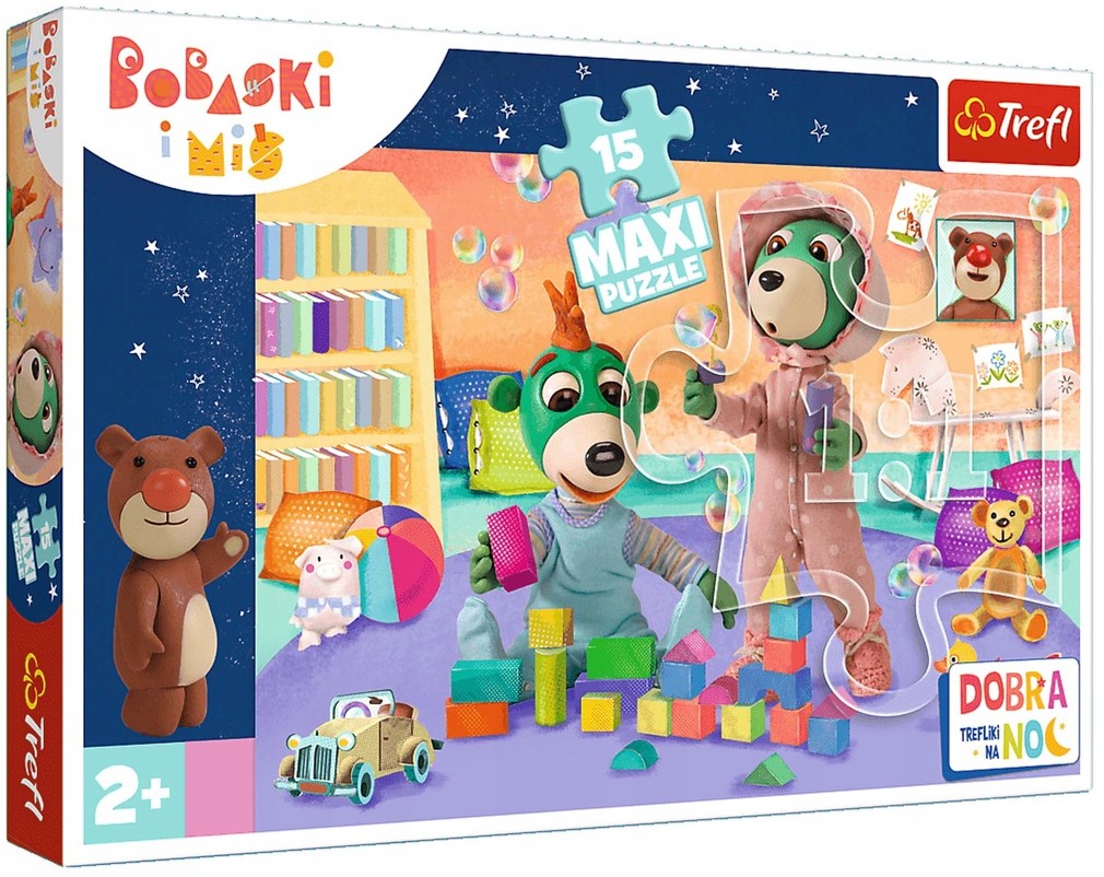 Пъзел Trefl от 15 макси части - Време за сън с Трефлик