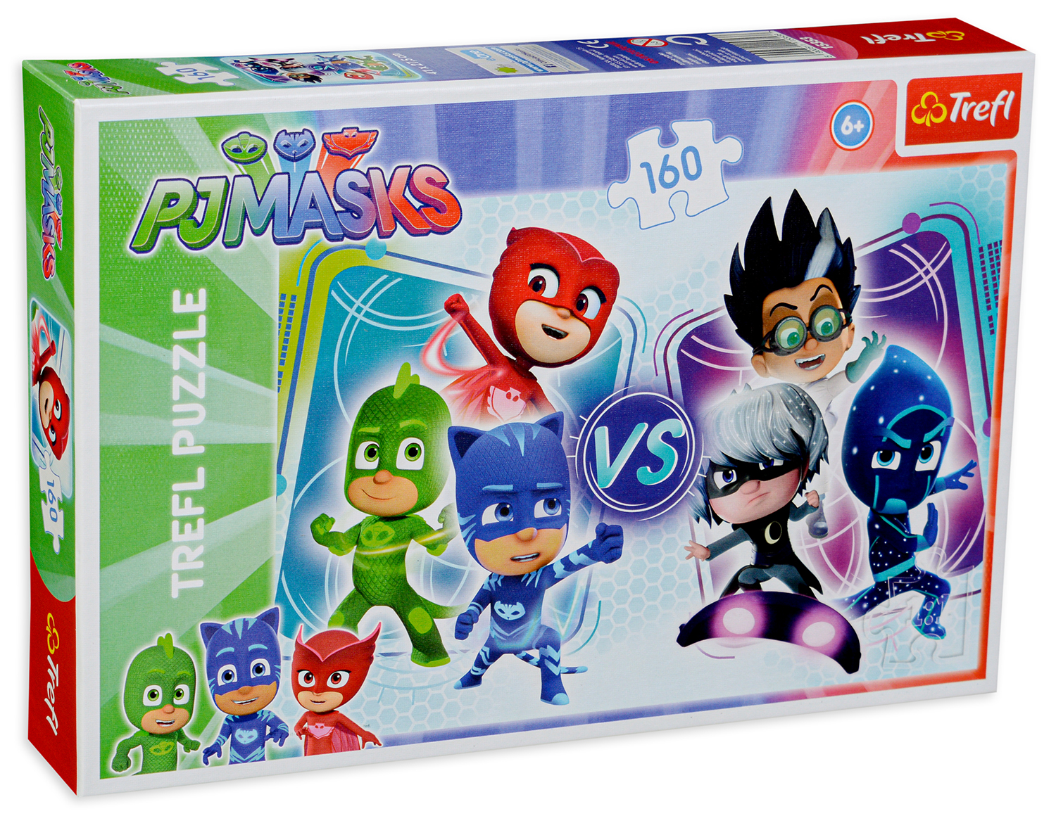Пъзел Trefl от 160 части - PJ Masks, Срещу злодеите