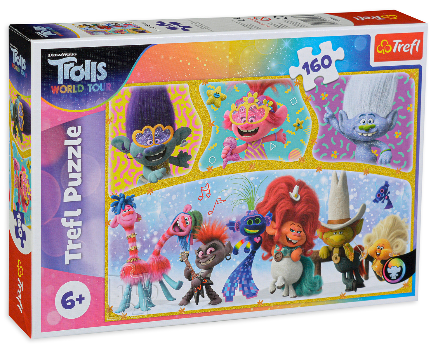 Пъзел Trefl от 160 части - Щастливият свят на Тролчетата
