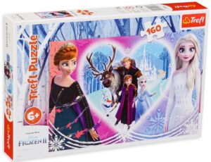 Пъзел Trefl от 160 части - Замръзналото кралство, Радостни моменти