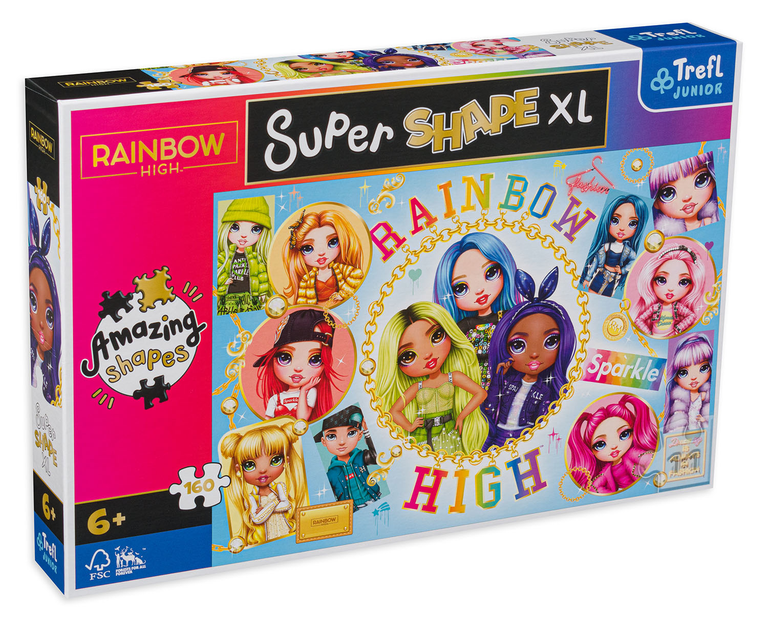 Пъзел Trefl от 160 XXL части - Момичетата от Рейнбоу Хай