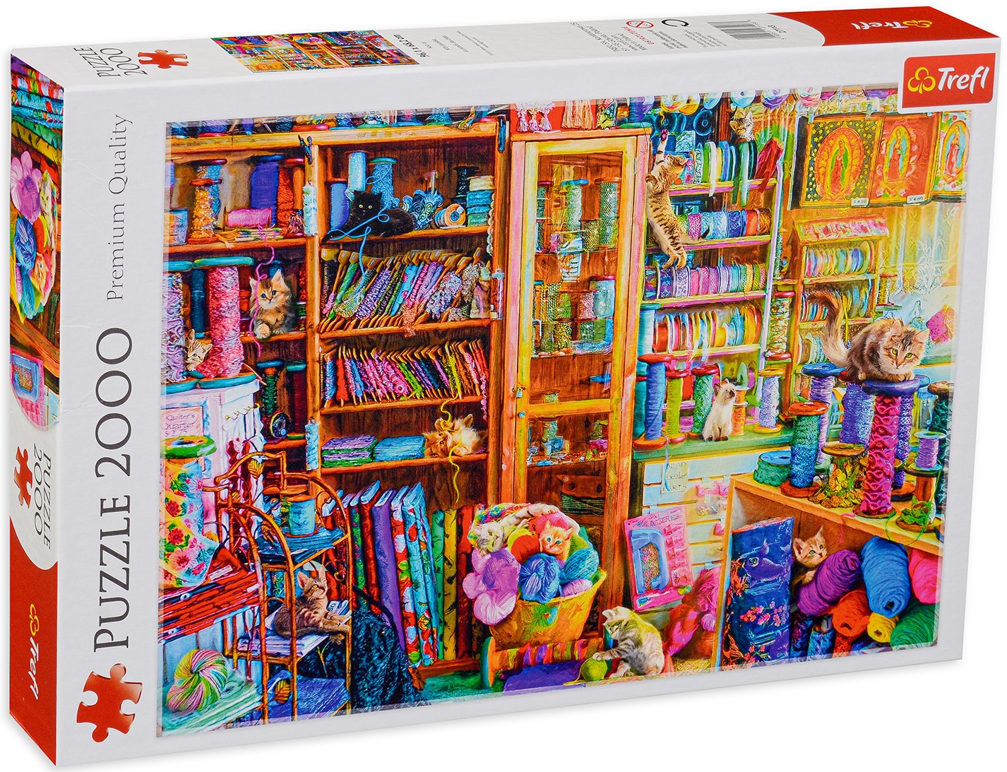 Пъзел Trefl от 2000 части - Котешки рай