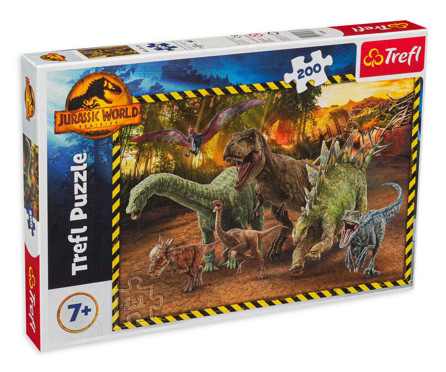 Пъзел Trefl от 200 части - Динозаври в Джурасик парк