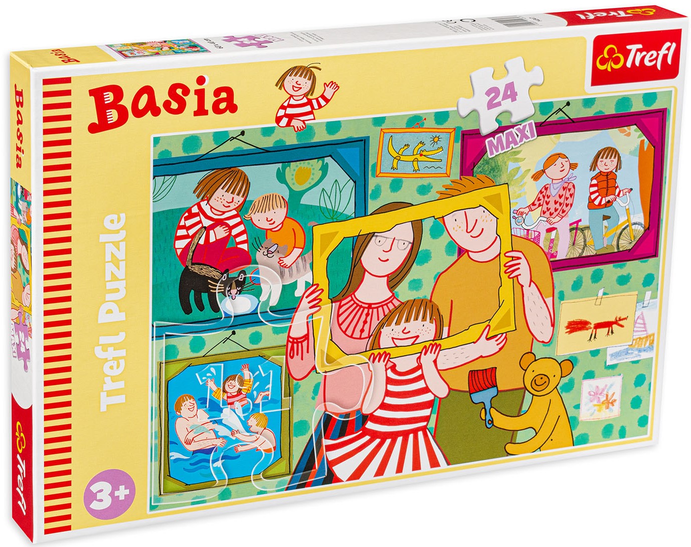Пъзел Trefl от 24 макси части - Базия и нейното семейство