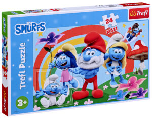 Пъзел Trefl от 24 макси части - Денят на Смърфовете