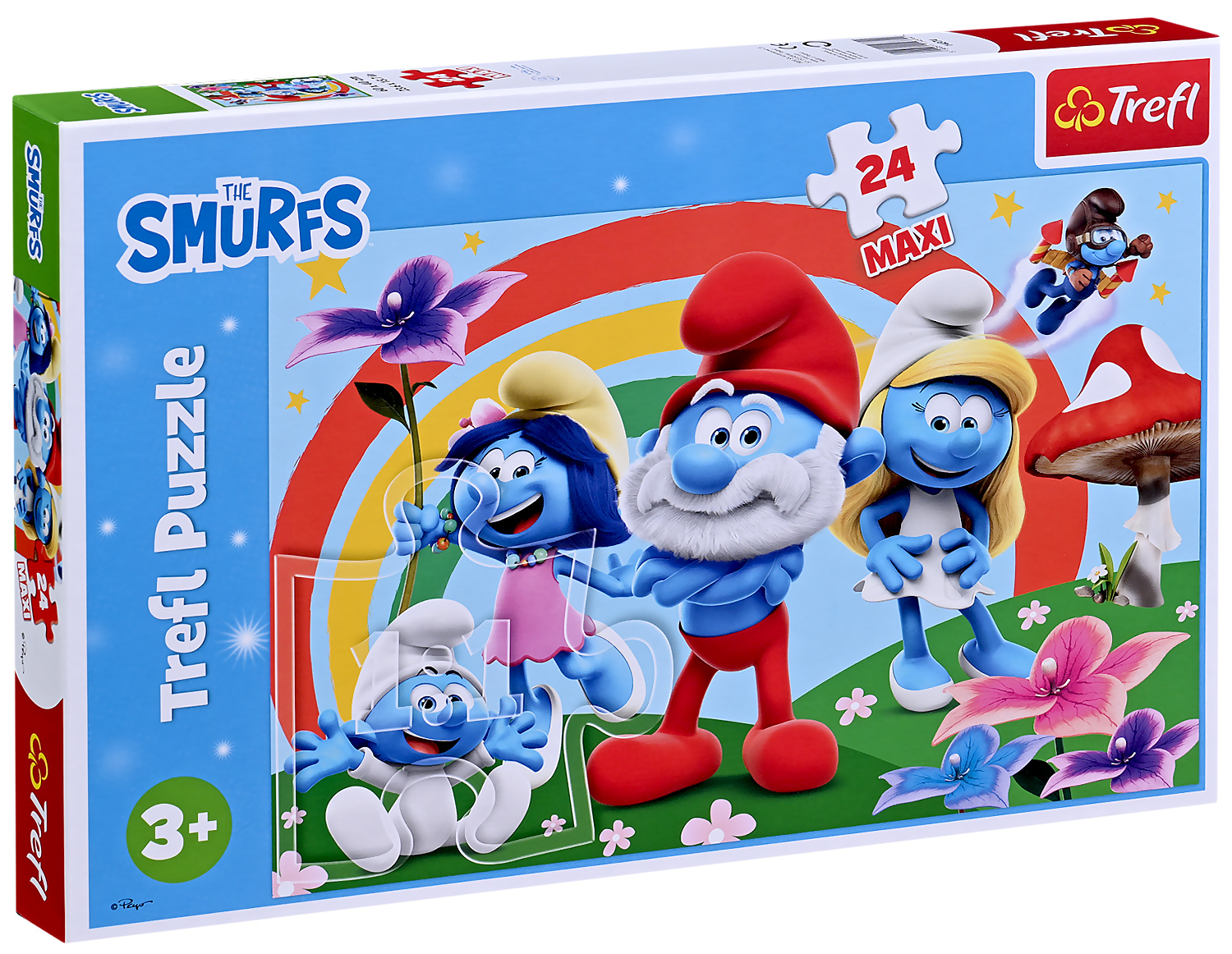 Пъзел Trefl от 24 макси части - Денят на Смърфовете