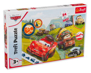 Пъзел Trefl от 24 макси части - Щастливите коли