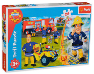 Пъзел Trefl от 24 макси части - Смелият пожарникар Сам