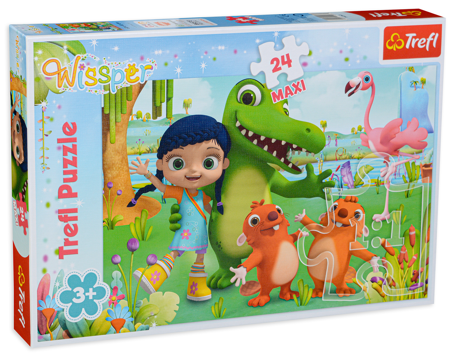 Пъзел Trefl от 24 макси части - Свят, изпълнен с приятелства