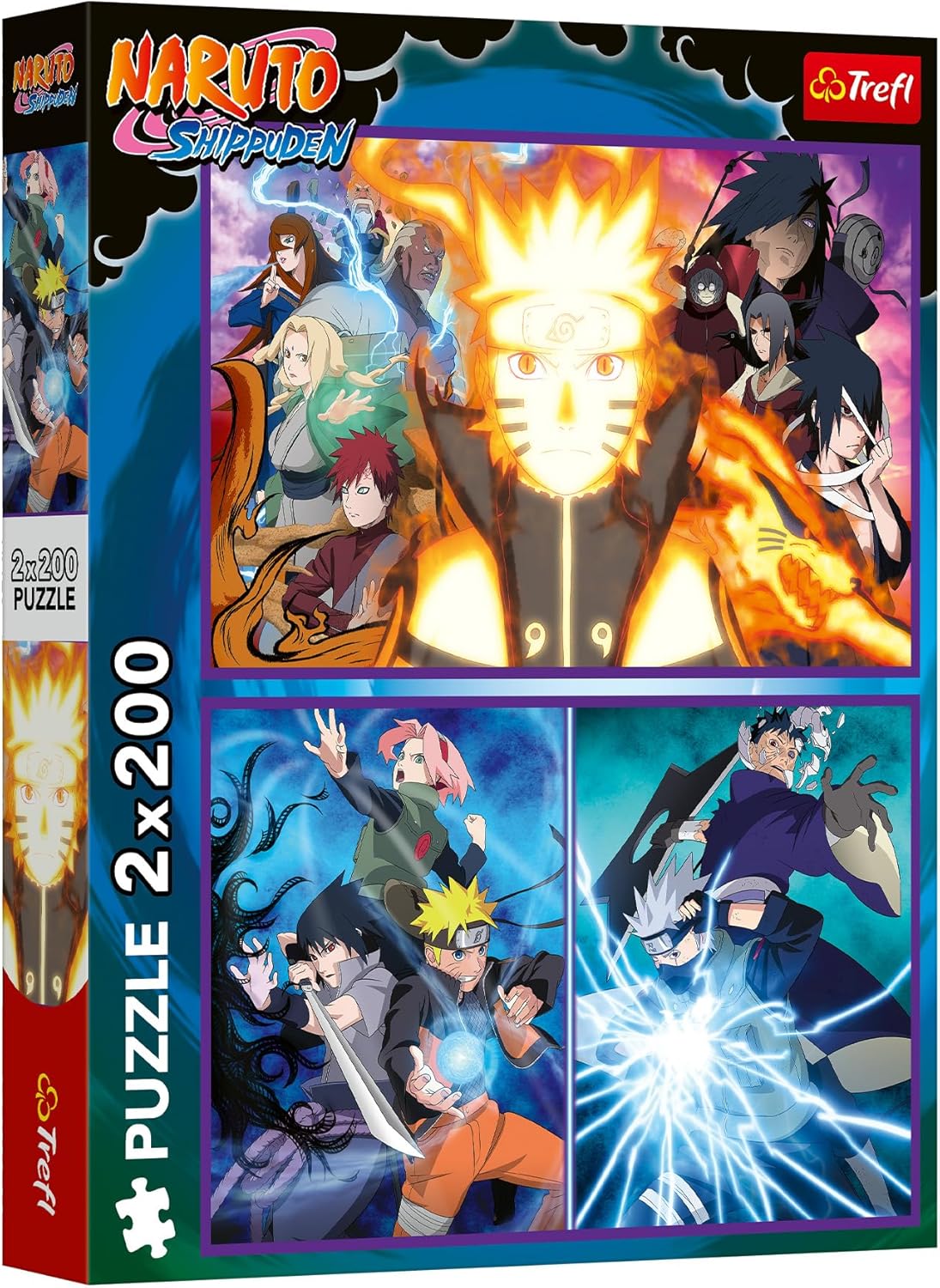 Пъзел Trefl от 2 x 200 части - Нинджа от Селото скрито в Листата