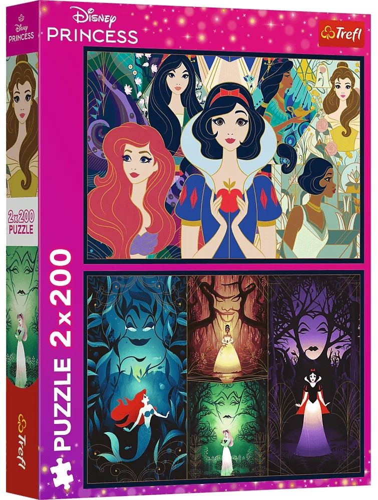 Пъзел Trefl от 2 x 200 части - Омагьосващи принцеси