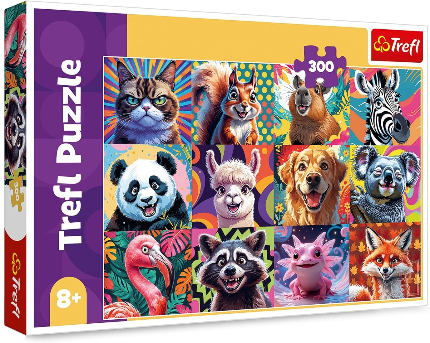 Пъзел Trefl от 300 части - Забавни портрети на животни