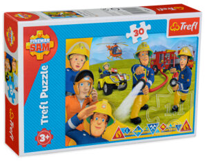 Пъзел Trefl от 30 части - Пожарникарят Сам, Готов да помогне