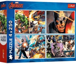 Пъзел Trefl от 4 x 250 части - Героични дни