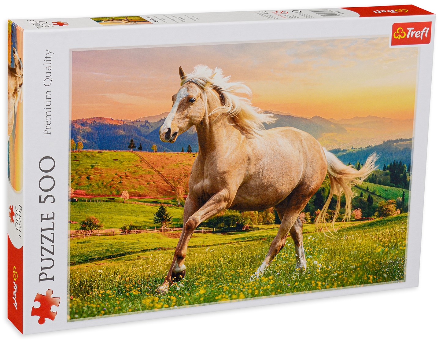 Пъзел Trefl от 500 части - Галоп в слънчев ден