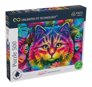 Пъзел Trefl от 500 части - Хипнотизиращо коте