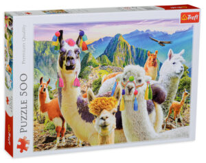 Пъзел Trefl от 500 части - Лами в планината