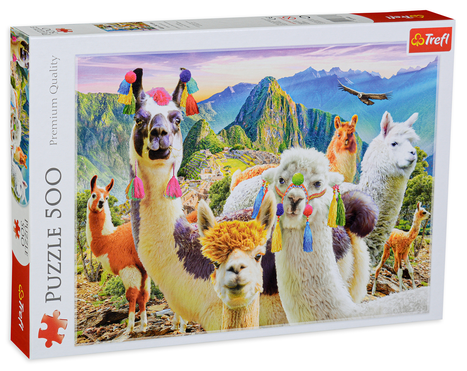 Пъзел Trefl от 500 части - Лами в планината