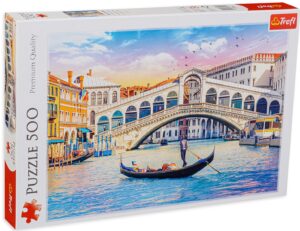 Пъзел Trefl от 500 части - Мостът Риалто, Венеция