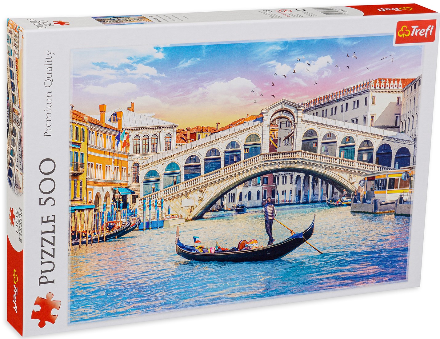 Пъзел Trefl от 500 части - Мостът Риалто, Венеция