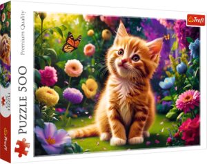 Пъзел Trefl от 500 части - Сладко котенце