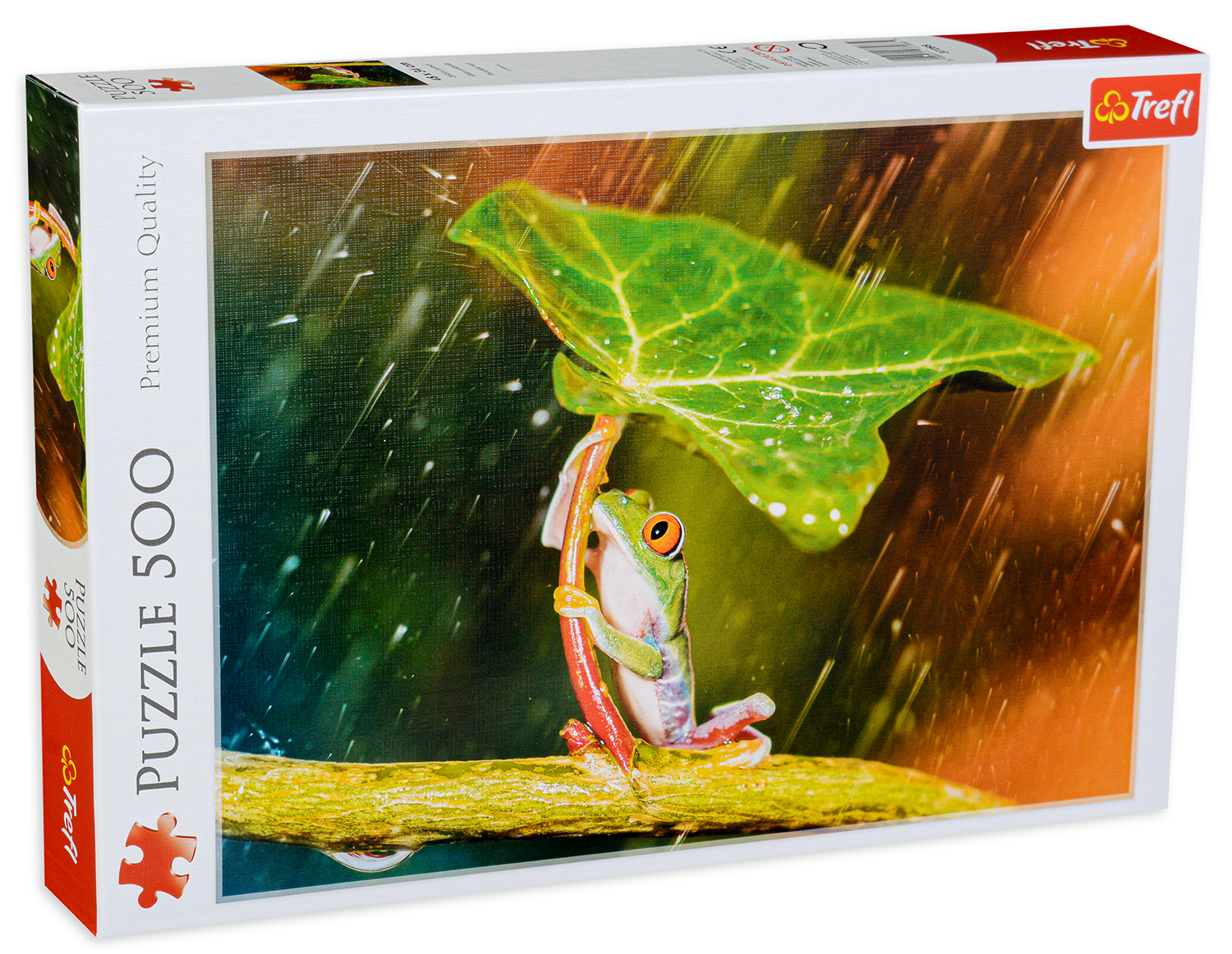 Пъзел Trefl от 500 части - Зелен чадър