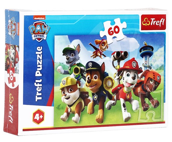 Пъзел Trefl от 60 части - Кученцата Пес Патрул